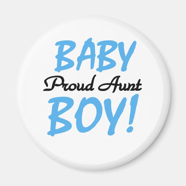 Baby Boy Proud Tante Magnet (Vorne)