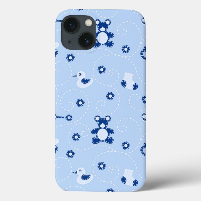 Baby-boy Quilt Pattern Case-Mate iPhone Hülle (Rückseite)