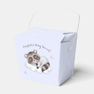 Baby Boy Raccoon Blue Baby Dusche Geschenkschachtel