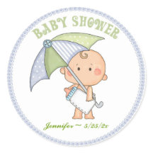 Baby Boy, Regenschirm, Babydusche
