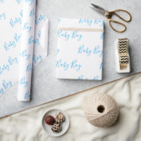 Baby Boy Script Blue Dusche