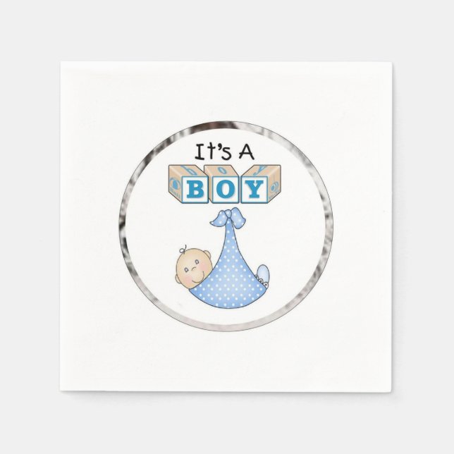 Baby Boy Serviette (Vorderseite)