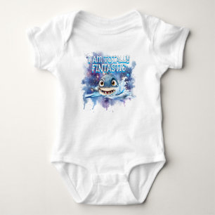 Baby Boy Shark T-Shirt   Cute Fintastisch Strampler