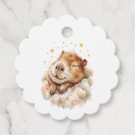 Baby Boy Shower • Cute Capybara Design Geschenkanhänger