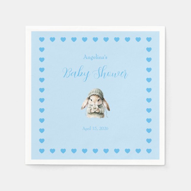 Baby Boy Shower Servietten (Vorderseite)