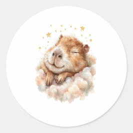 Baby Boy Shower Sticker • Cute Capybara