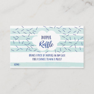 Baby Boy Sprinkle Brochure Cartes - Bleu