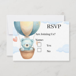 Baby Boy Teddy Bär RSVP-Karten  RSVP Karte