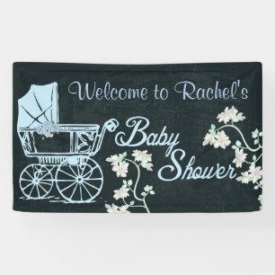 Baby Boy, Transport Bleu, Bannière Baby shower