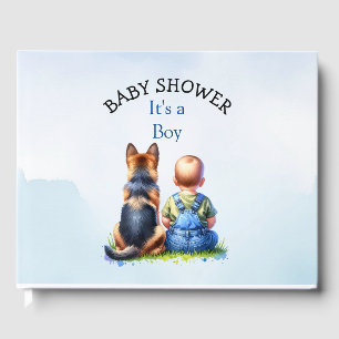 Baby Boy und eine deutsche Shepherd Puppy Baby Dus Gästebuch