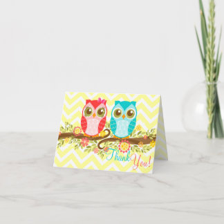 Baby Boy und Girl Twins Custom Dankeschön Karte
