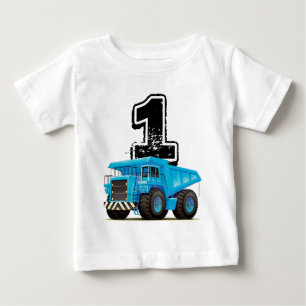 Baby Boy's 1. Geburtstag Blue Truck T-shirt