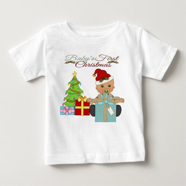Baby Boy's 1. Weihnachts-Säugling T - Shirt (Vorderseite)