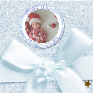 Baby Boy's First Christmas Family Sticker