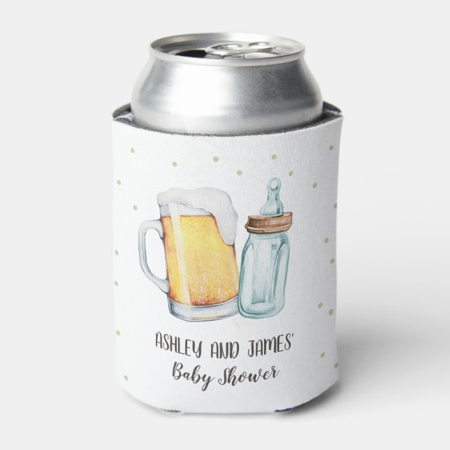 Baby Braut Baby Dusche Cheers Beer Bottle Can Dosenkühler (Kanne Vorderseite)