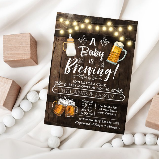 Baby Braut Baby Dusche Einladungsbier Einladung (Von Creator hochgeladen)