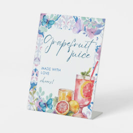Baby Braut Baby Shower Grapefruitsaftschild Sockelschild