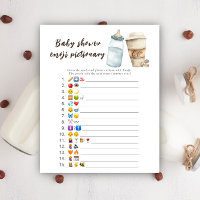 Baby braut Babydusche Emoji Bilderspiel
