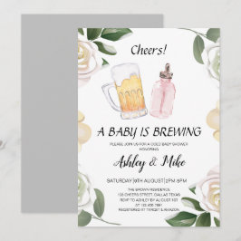 Baby Braut Beers & Cheers Coed Baby Dusche I Einladung