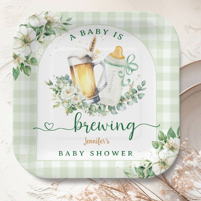 Baby Braut Bier Babydusche Pappteller (Von Creator hochgeladen)