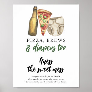 Baby braut Bier Errate das süße Durcheinander Poster