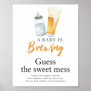 Baby braut Bier Ratet das süße Schlamassel Poster