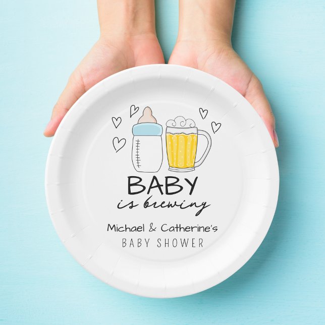 Baby Braut Bierglas Baby Dusche Pappteller (Von Creator hochgeladen)