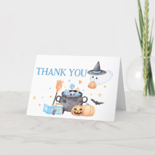 Baby braut Blue Halloween Baby Dusche Dankeskarte