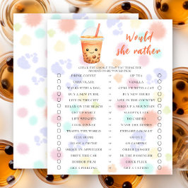 Baby braut Bubble Tea Würde sie lieber