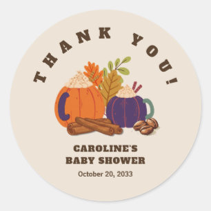 Baby Braut Coffee Baby Dusche Vielen Dank Runder Aufkleber