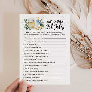 Baby Braut Dad Jokes Baby Shower Spielkarte Einladung
