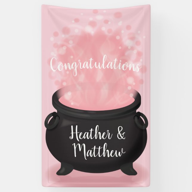 Baby braut Hexendusche Gothic Pink Girl Banner (Vertikal)