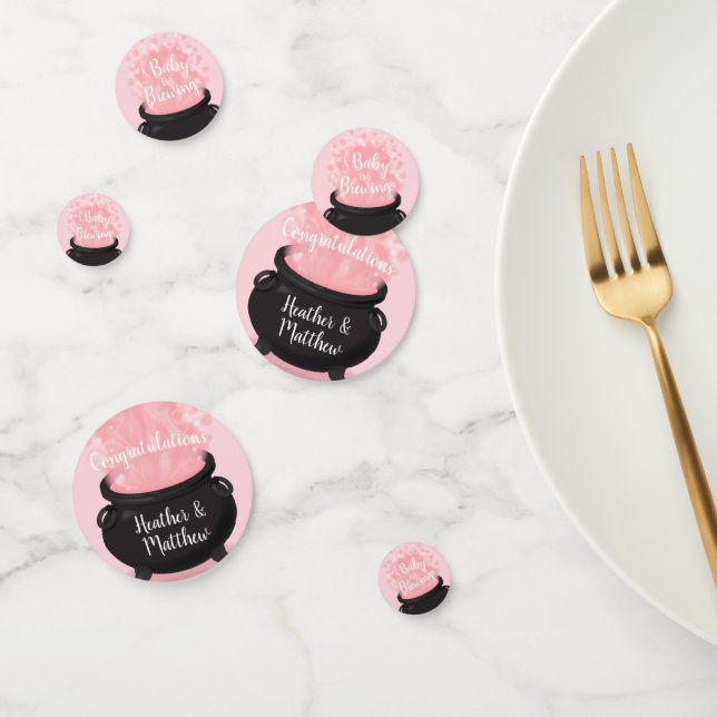 Baby braut Hexendusche Gothic Pink Girl Konfetti (Gruppe)