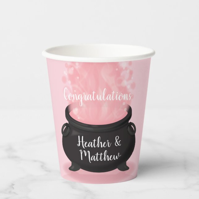 Baby braut Hexendusche Gothic Pink Girl Pappbecher (Vorderseite)
