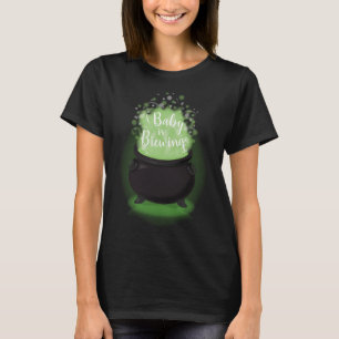 Baby Braut Hexendusche Halloween Cauldron T-Shirt