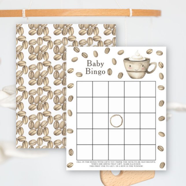 Baby braut Kaffee Baby Dusche Bingo Spiel (Von Creator hochgeladen)