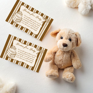 Baby braut Kaffee Baby Shower Bücher für Baby Begleitkarte
