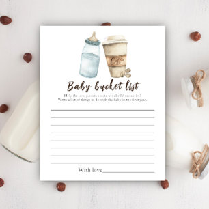 Baby braut Kaffee - Eimerliste