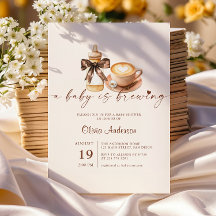 Baby braut Kaffee geschlechtsneutrale Babyparty