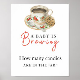 Baby braut Kaffee Wie viele Bonbons Poster