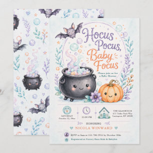 Baby braut sich zusammen Hexen-Baby-Party Einladung