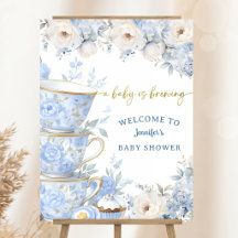 Baby braut Tee Baby Shower Junge Blau Willkommen