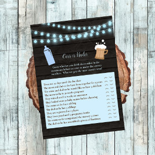 Baby Brew oder unter Baby Shower Game Einladung