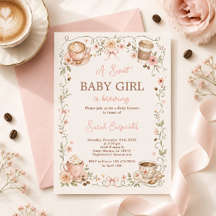 Baby Brewing Girl Baby Shower Einladung