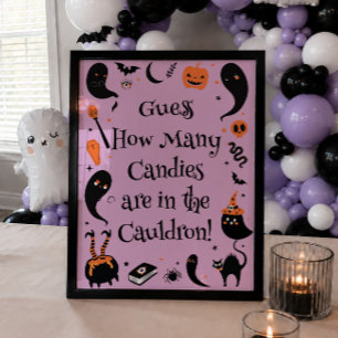 Baby Brewing Halloween Baby Shower Rate Mal Errate Poster