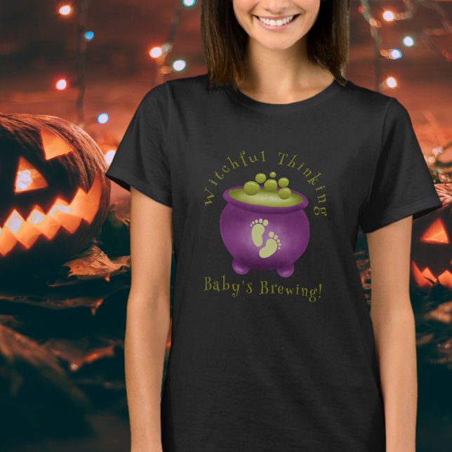Baby bricht Halloween-Kinderankündigung T-Shirt (Von Creator hochgeladen)