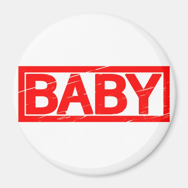 Baby-Briefmarke Magnet (Vorne)
