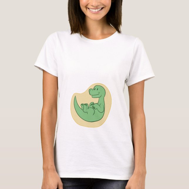 Baby Brontosaur Maternity Shirt (Vorderseite)