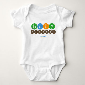 Baby Brother Dots Personalisiert Baby Strampler