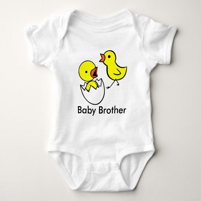 "Baby Brother" Niedliches Shirt "Little Chickens S (Vorderseite)
